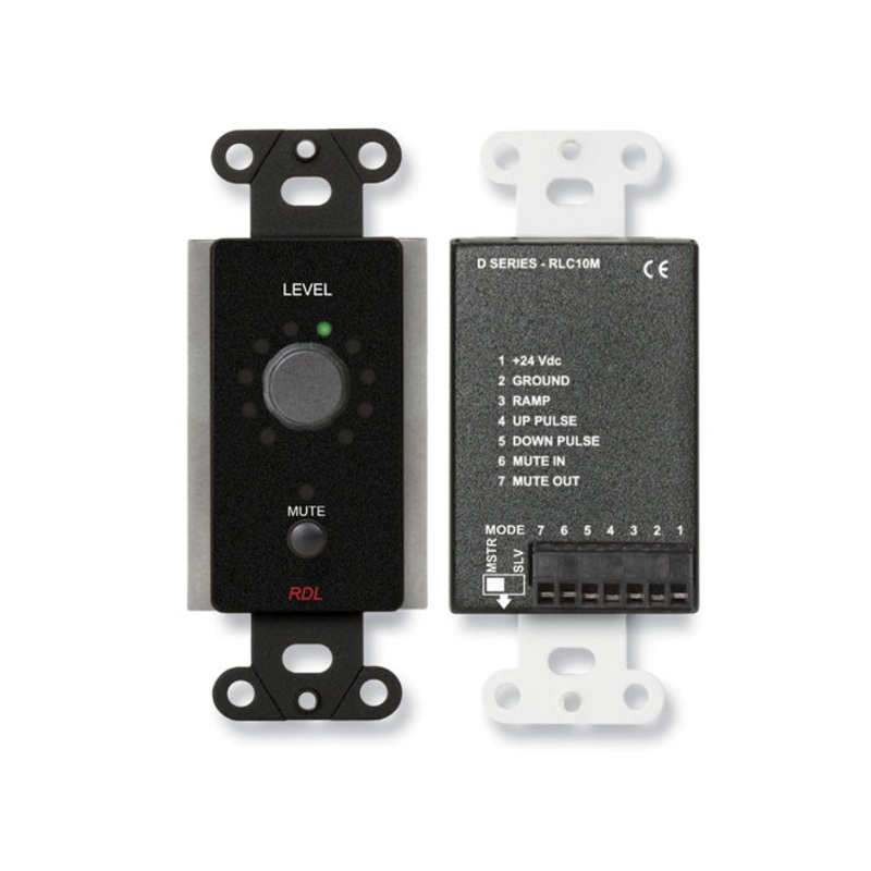 RDL DB-RLC10M Remote Level Control Wall Plate with Mute Button