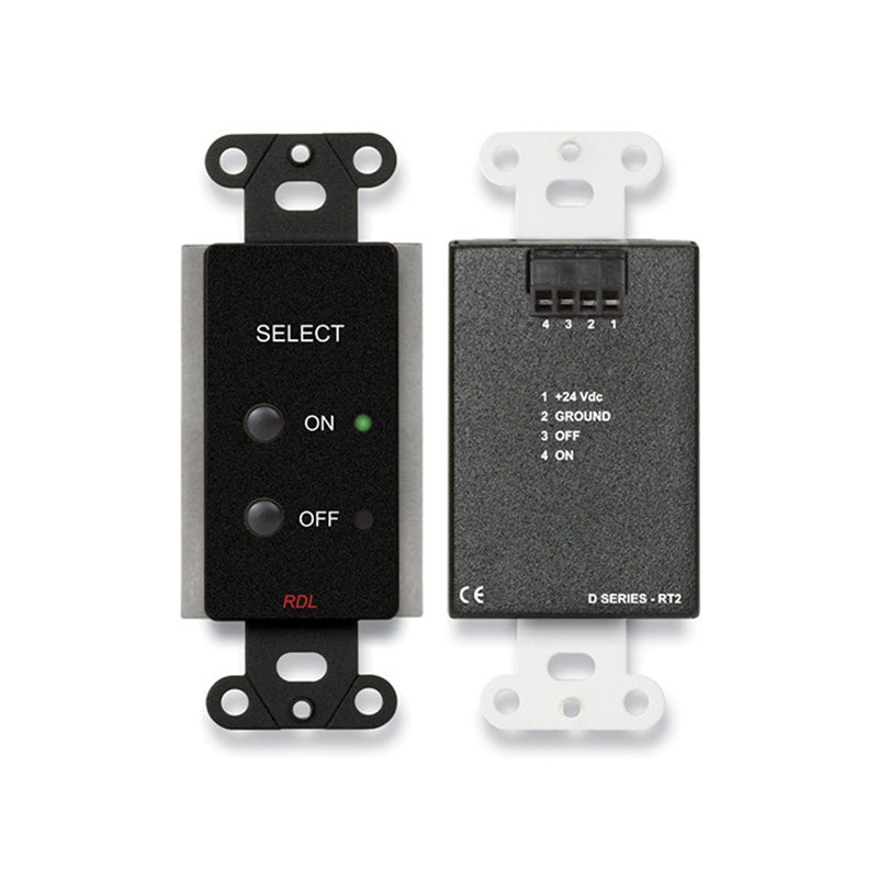 RDL DB-RT2 Remote Control Selector Wall Plate