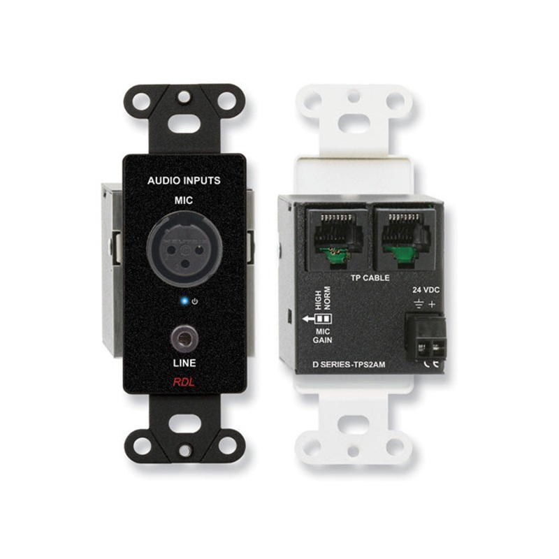 RDL DB-TPS2AM XLR Microphone and Stereo Mini Jack  In
