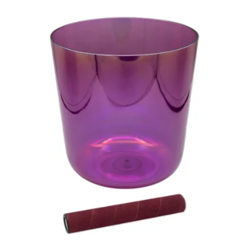 Sela INFINITY Crystal Singing Bowl (Magenta) – 6.75″