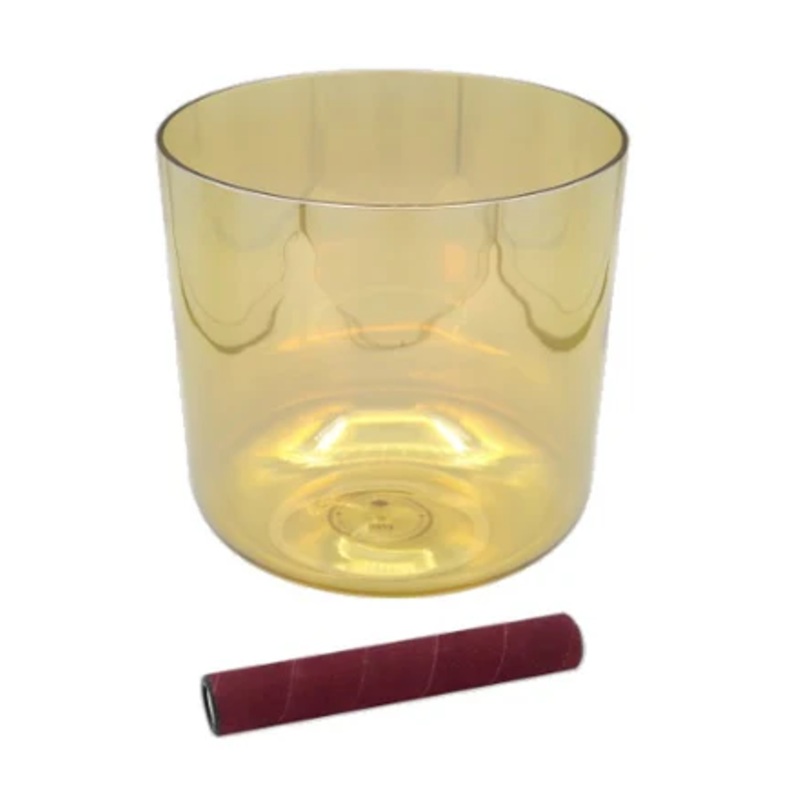Sela INFINITY Crystal Singing Bowl (Sand Yellow) – 6.25″