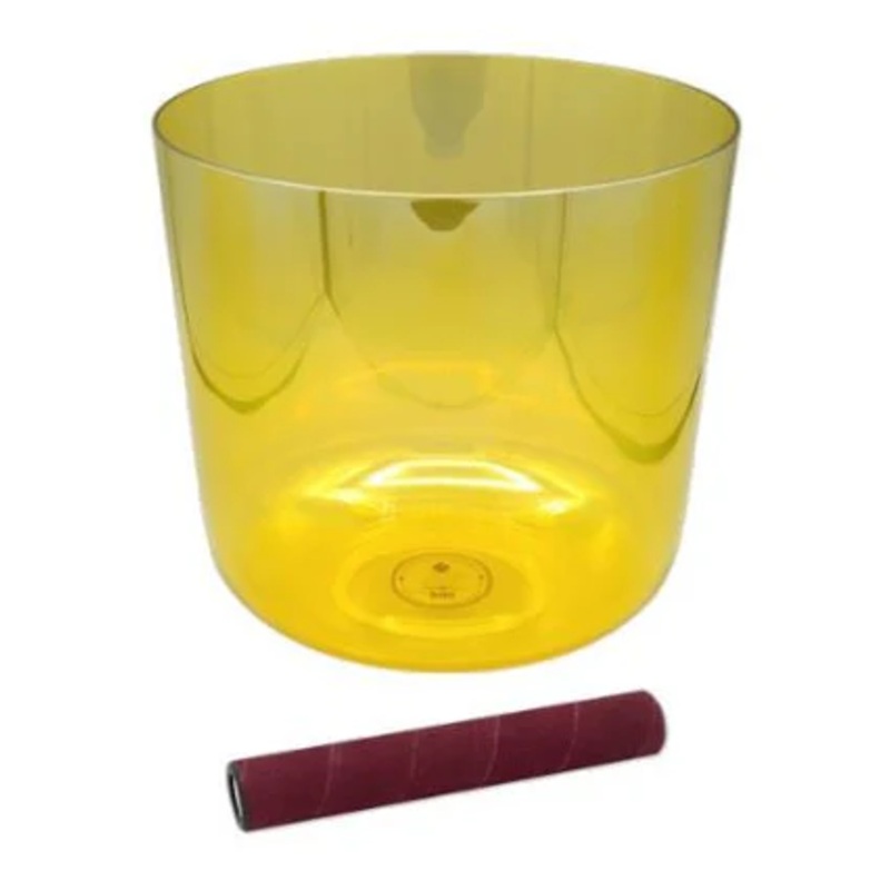 Sela INFINITY Crystal Singing Bowl (Yellow) – 8″
