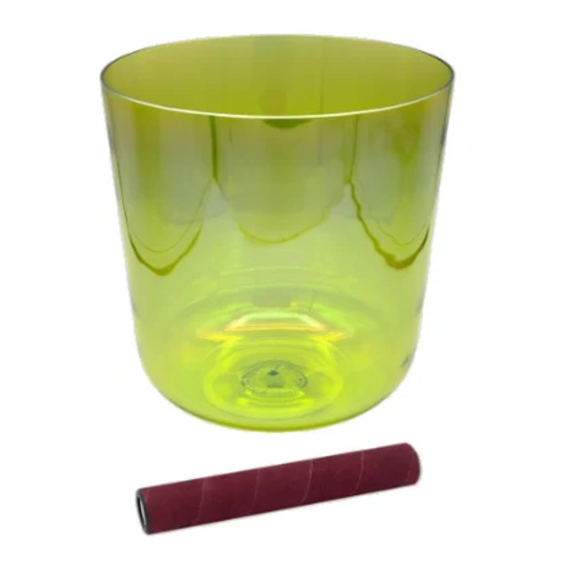 Sela INFINITY Crystal Singing Bowl (Yellow Green) – 7.25″