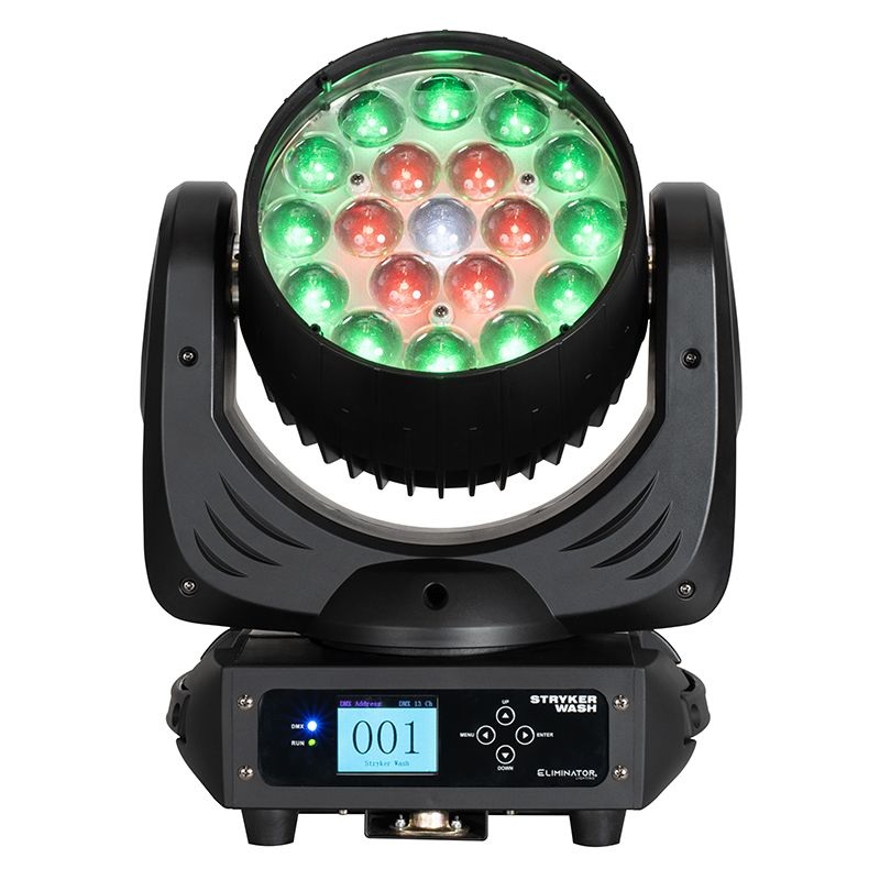 Eliminator STRYKER WASH LED Wash Light Fixture – 19 x 12W
