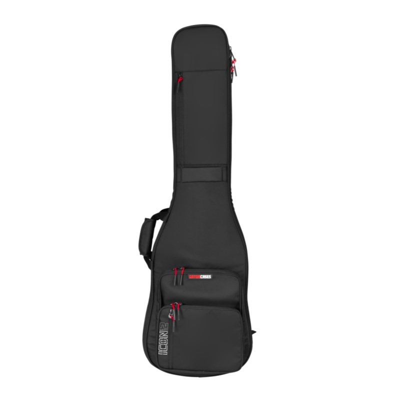 Gator G-ICONTTBASS-BLK Icon Take Two Series High Quality Gig Bags For 2 Bass Guitars