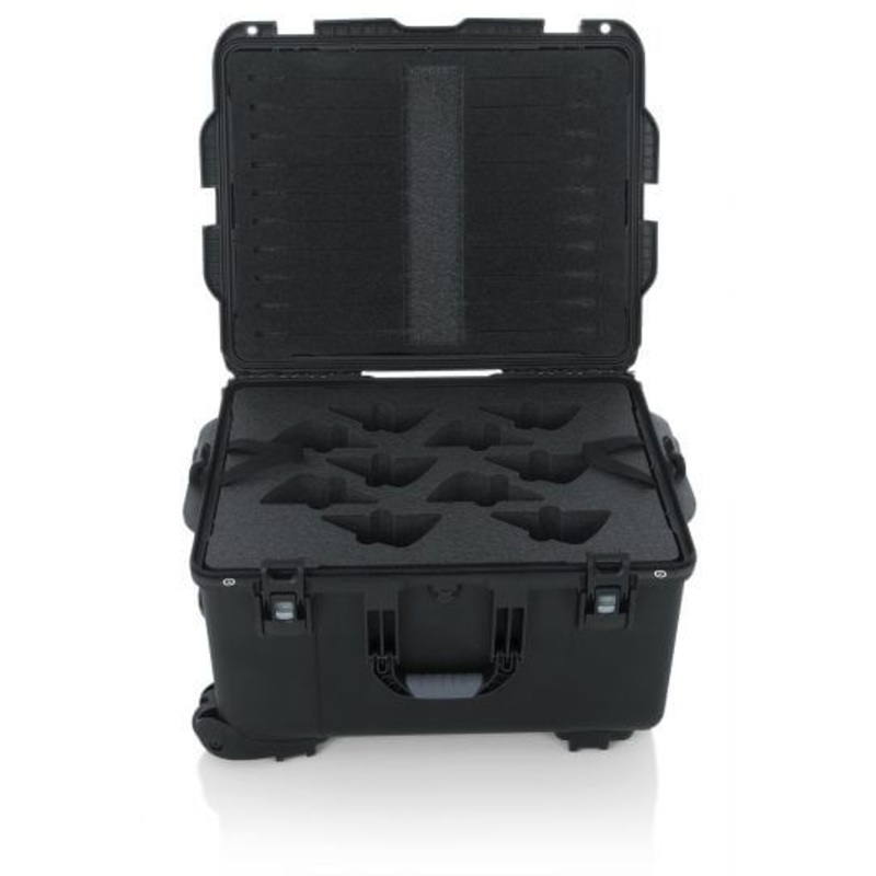 Gator GU-DC5980X10 Titan Waterproof Case for 10 Shure DC 5980 Units