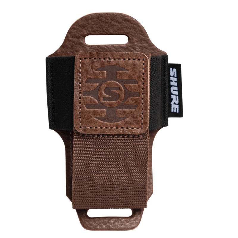 Gator SH-BODYPACK-PBN-L Wireless Bodypack Transmitter Pouch (Brown)