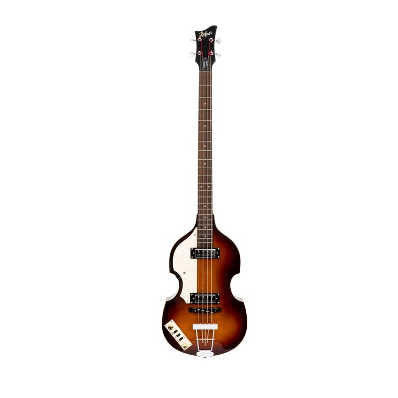 Hofner IGNITION Left Handed Violin Electric Bass Guitar (Sunburst)