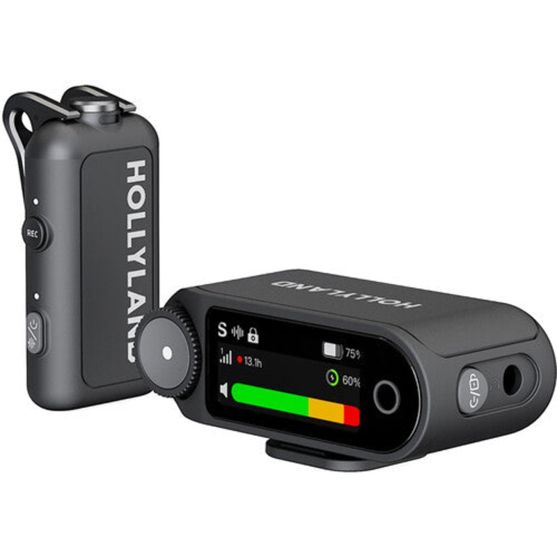 Hollyland LARK MAX 2 SOLO Wireless Microphone System (Space Gray) – 2.4 GHz