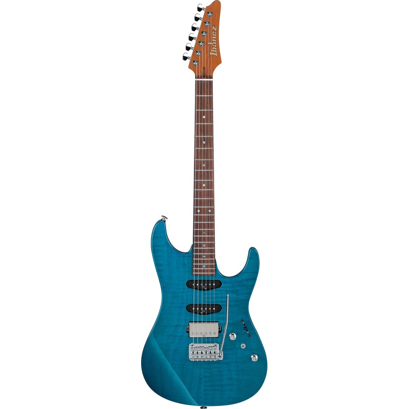 Ibanez MMN1TAB Martin Miller Signature Electric Guitar (Transparent Aqua Blue)