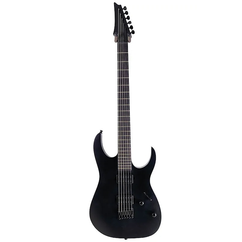 Ibanez RGRTBB21BKF Iron Label RG Baritone Electric Guitar (Black Flat)