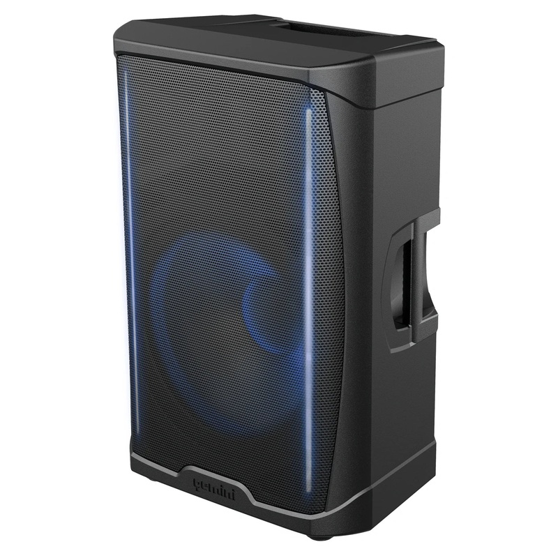 Gemini GD-L215PRO PA Speaker with Bluetooth and LED Party Lighting