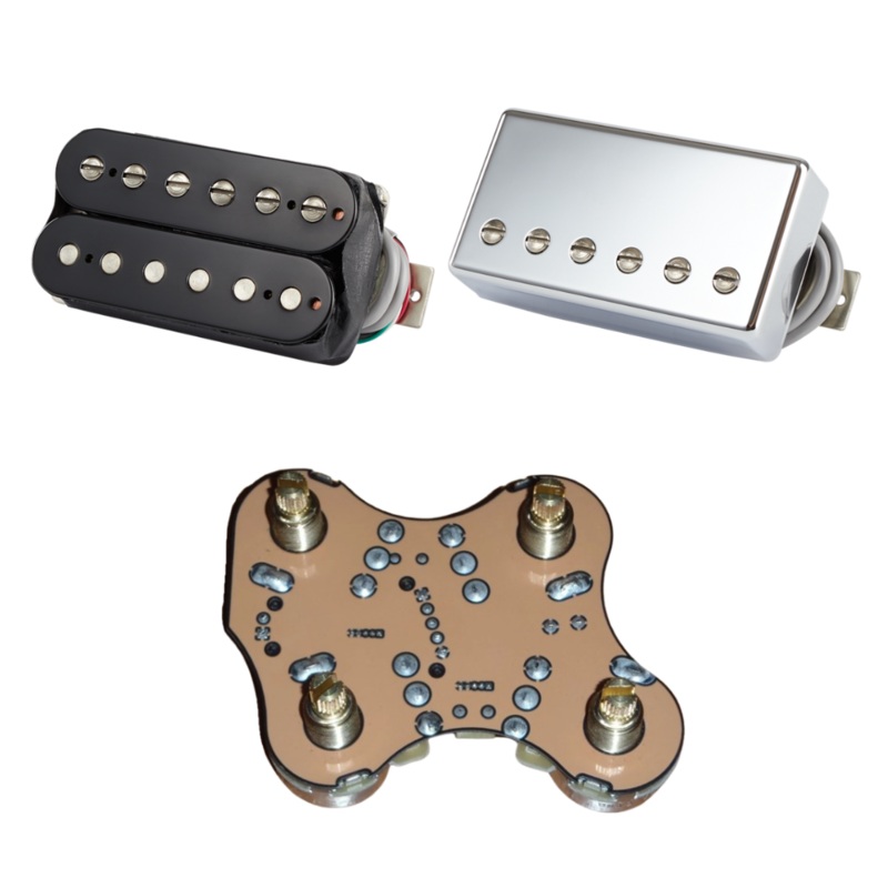 Gibson Gibson 490R Pick up + 490T Pick up + Quick Connect Wiring Harness (BUNDLE) (USED)