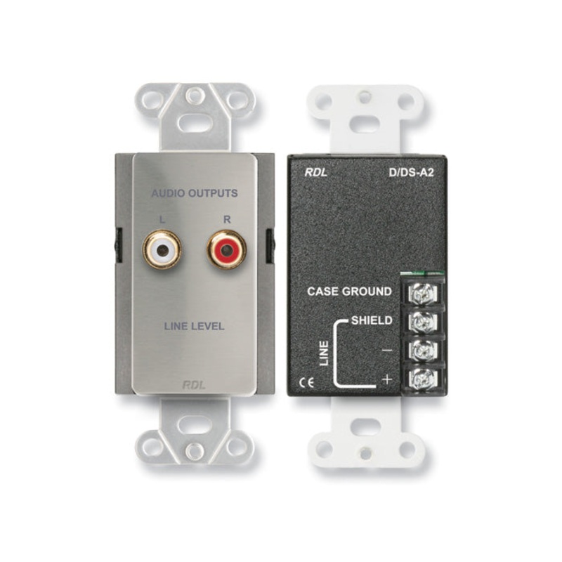 RDL DS-A2 Line Output Assembly Wall Plate