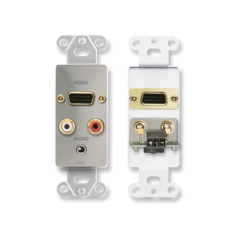 RDL DS-AVM4 Audio and Video Monitor Jack Panels