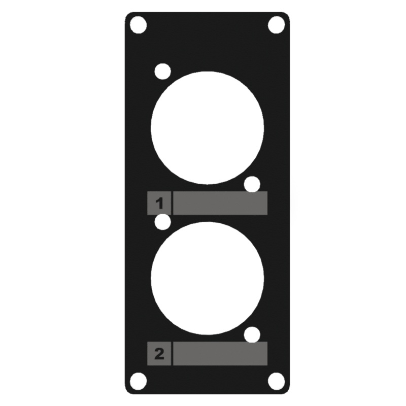 Caymon CASY105/B 2 Space Blank Wall Plate