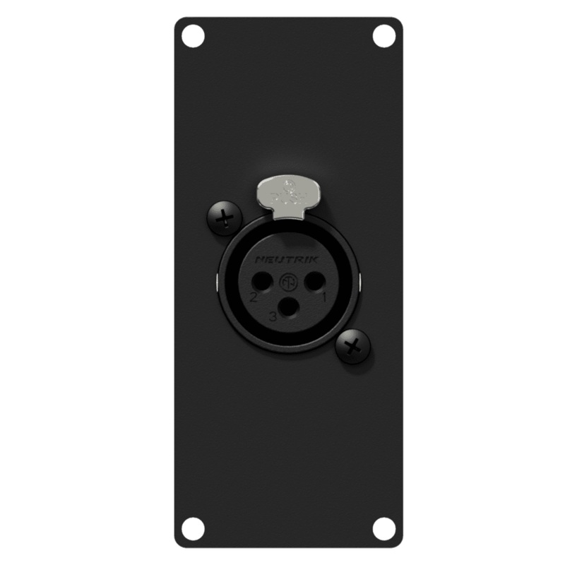 Caymon CASY121/B Female XLR to 3 Pin Terminal Wall Plate