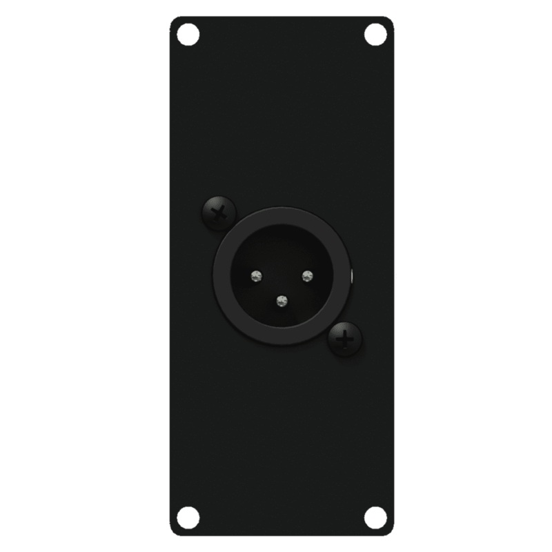 Caymon CASY122/B Male XLR to 3 Pin Terminal Wall Plate