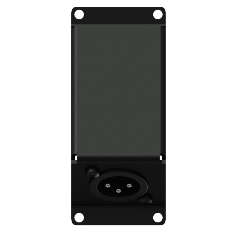 Caymon CASY124/B Angled Male XLR to 3 Pin Terminal Wall Plate