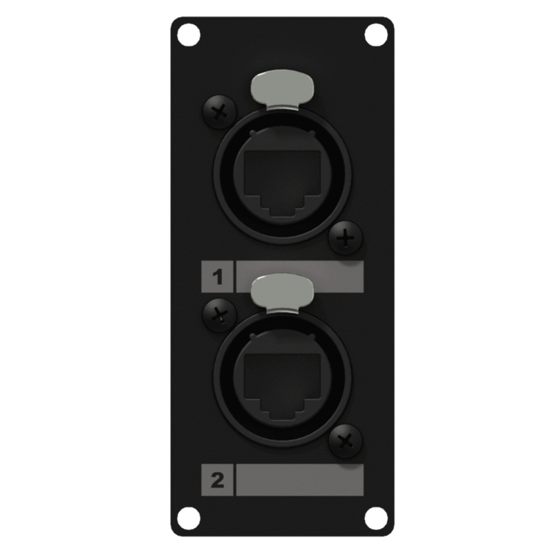 Caymon CASY168/B 2x EtherCON to RJ-45 Wall Plate