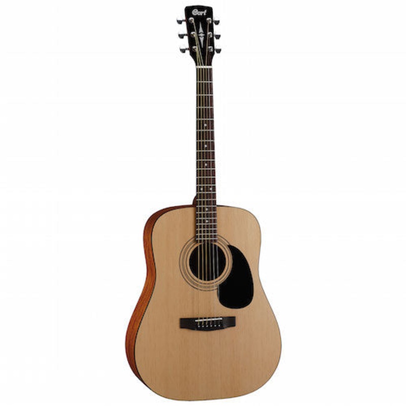 Cort AD810-OP Dreadnought Body Acoustic Guitar (Open Pore Natural)