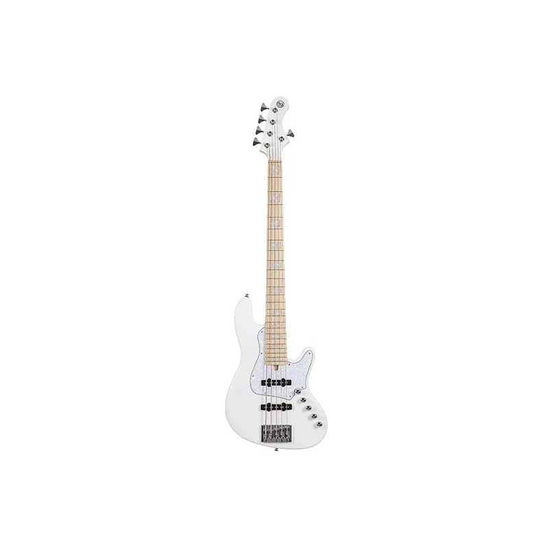 Cort NJS5-WHT-CASE Elrick NJS 4 5-String Electric Bass (White)
