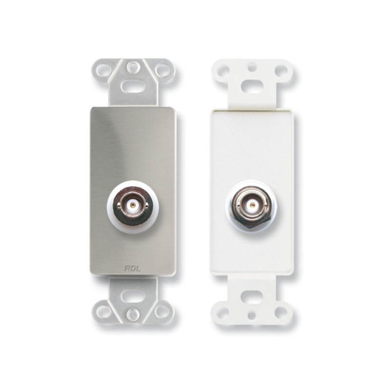 RDL DS-BNC/D Insulated BNC Jack Wall Plate
