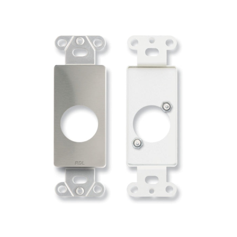RDL DS-D1 Single Blank Wall Plate for Standard and Specialty Connectors