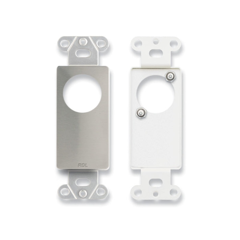 RDL DS-D1T Single Blank Wall Plate for Standard and Specialty Connectors