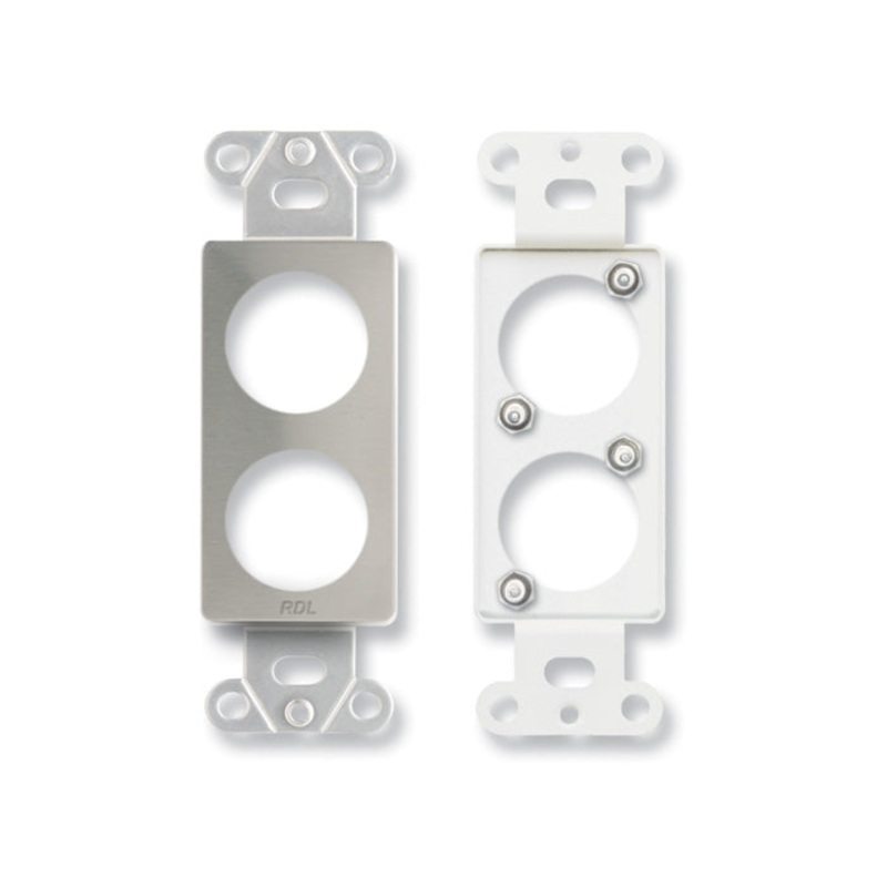 RDL DS-D2 Double Blank Wall Plate for Standard and Specialty Connectors