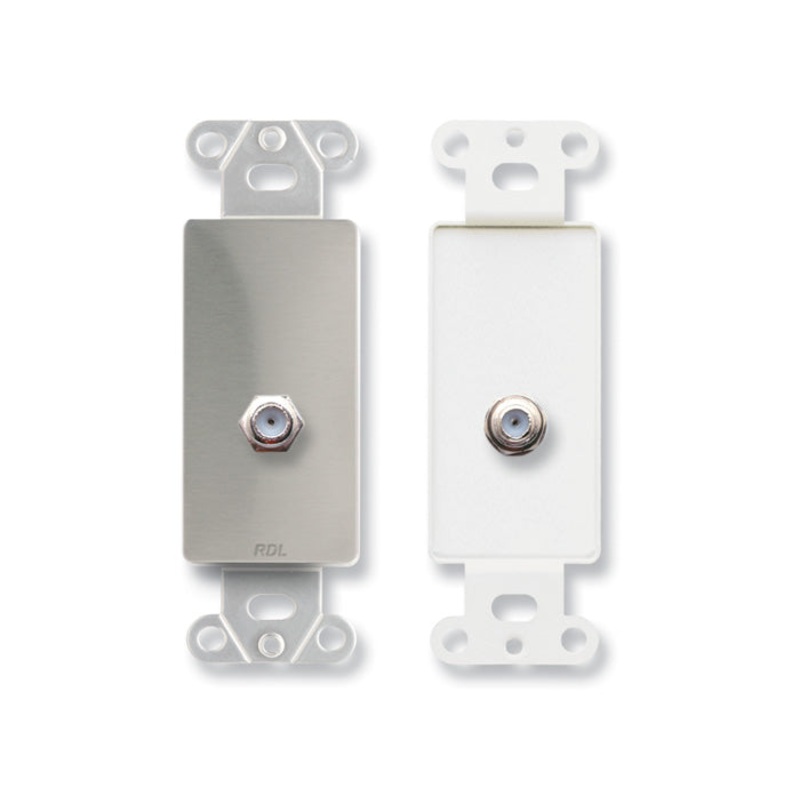 RDL DS-F Double Type F Jack Wall Plate