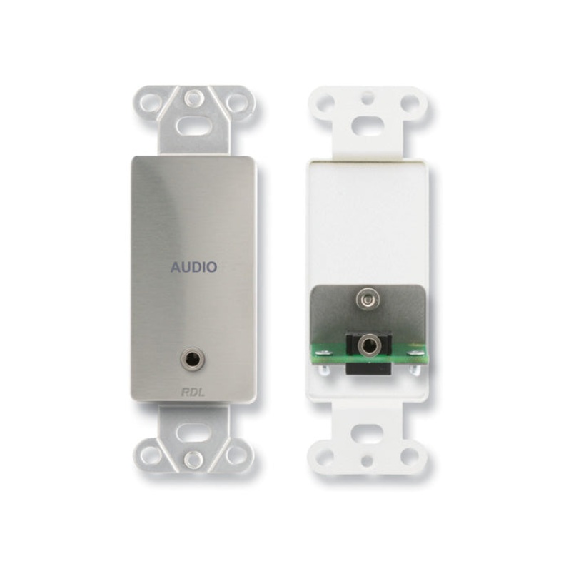 RDL DS-MJPT Mini Jack Pass Through Wall Plate
