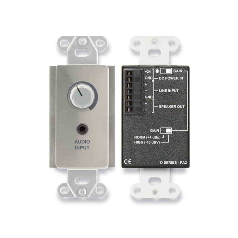 RDL DS-PA3 Audio Amplifier Wall Plate – 3.5W