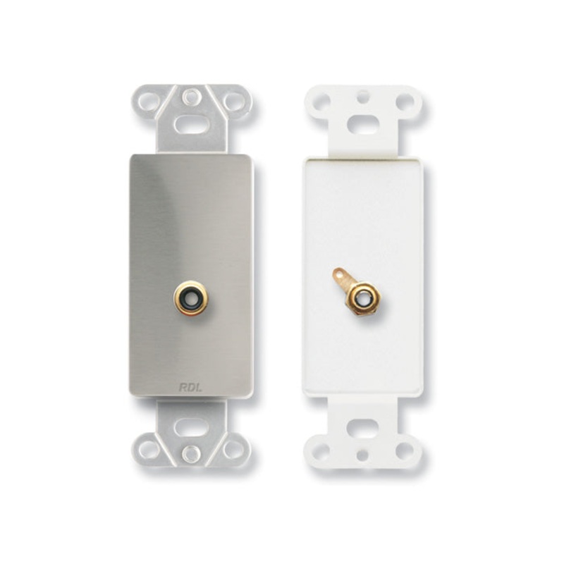 RDL DS-PHN1 Single RCA Jack Wall Plate