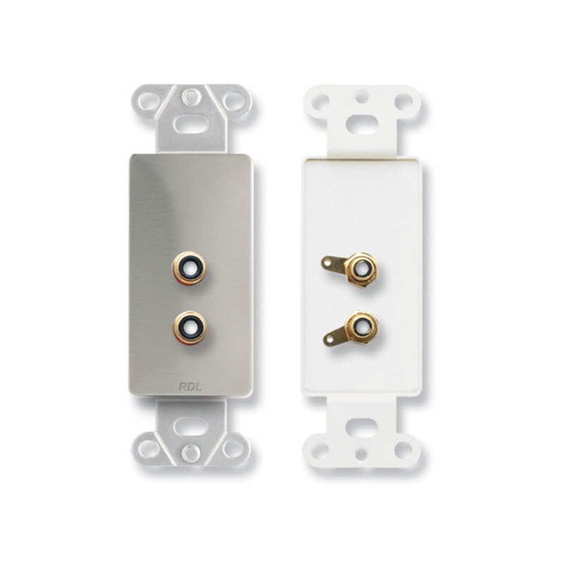 RDL DS-PHN2 Dual RCA Jack Wall Plate