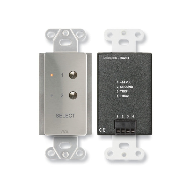 RDL DS-RC2ST Remote Control Wall Plate for STICK-ON System