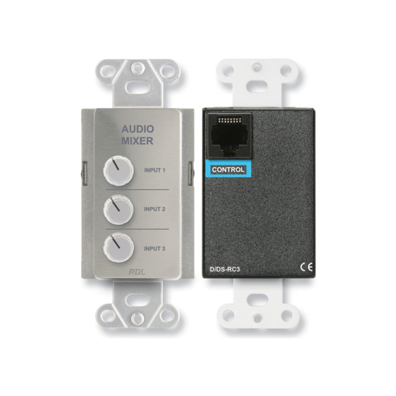 RDL DS-RC3 Remote Audio Mixing Control Wall Plate