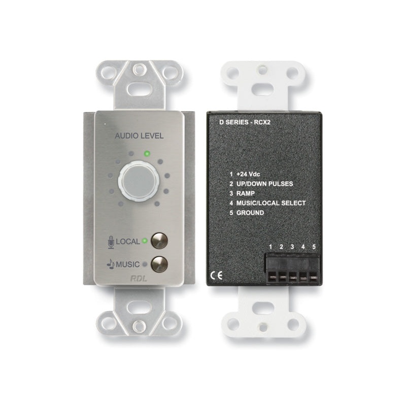 RDL DS-RCX2 Room Control Wall Plate for RCX-5C Room Combiner