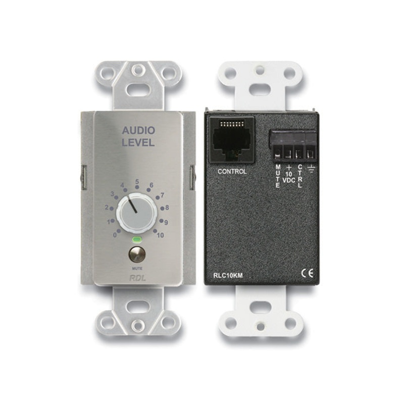 RDL DS-RLC10KM Remote Level Control Wall Plate with Mute Button