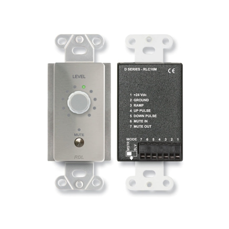 RDL DS-RLC10M Remote Level Control Wall Plate with Mute Button