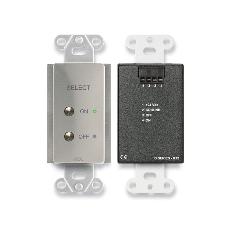 RDL DS-RT2 Remote Control Selector Wall Plate