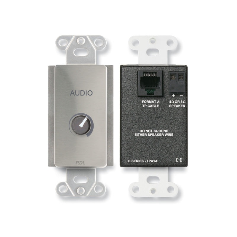 RDL DS-TPA1A Audio Power Amplifier Wall Plate