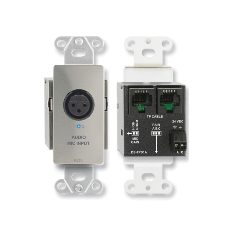RDL DS-TPS1A XLR Microphone Input with Phantom