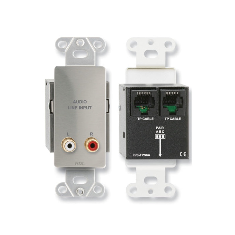 RDL DS-TPS6A Stereo Audio Input Wall Plate