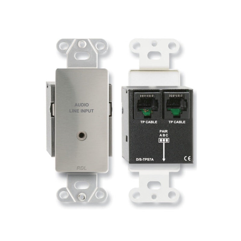RDL DS-TPS7A Stereo Audio Input Wall Plate