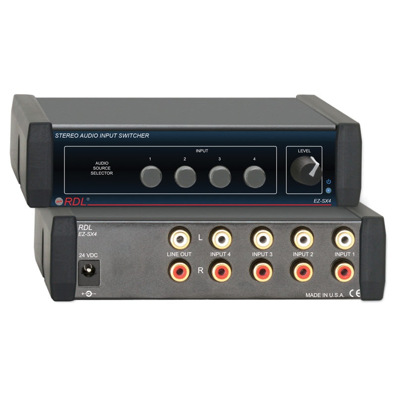 RDL EZ-SX4 Stereo Audio Input Switcher – 4X1