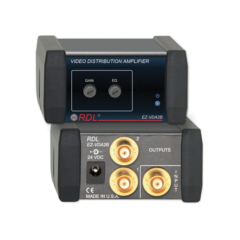 RDL EZ-VDA2B Video Distribution Amplifier – 1×3 BNC NTSC/PAL