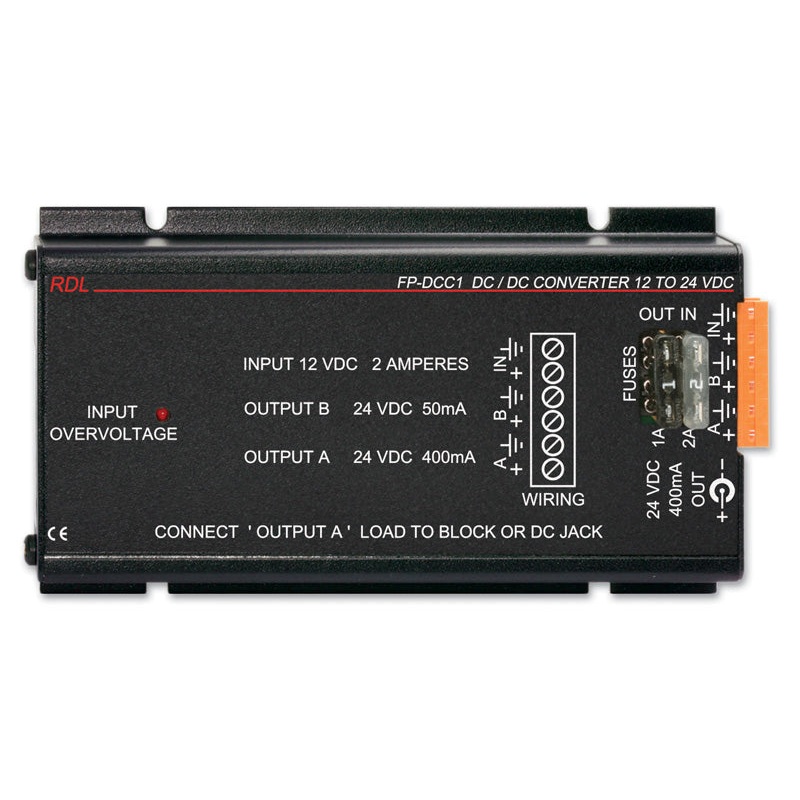 RDL FP-DCC1 12 Vdc to 24 Vdc Converter