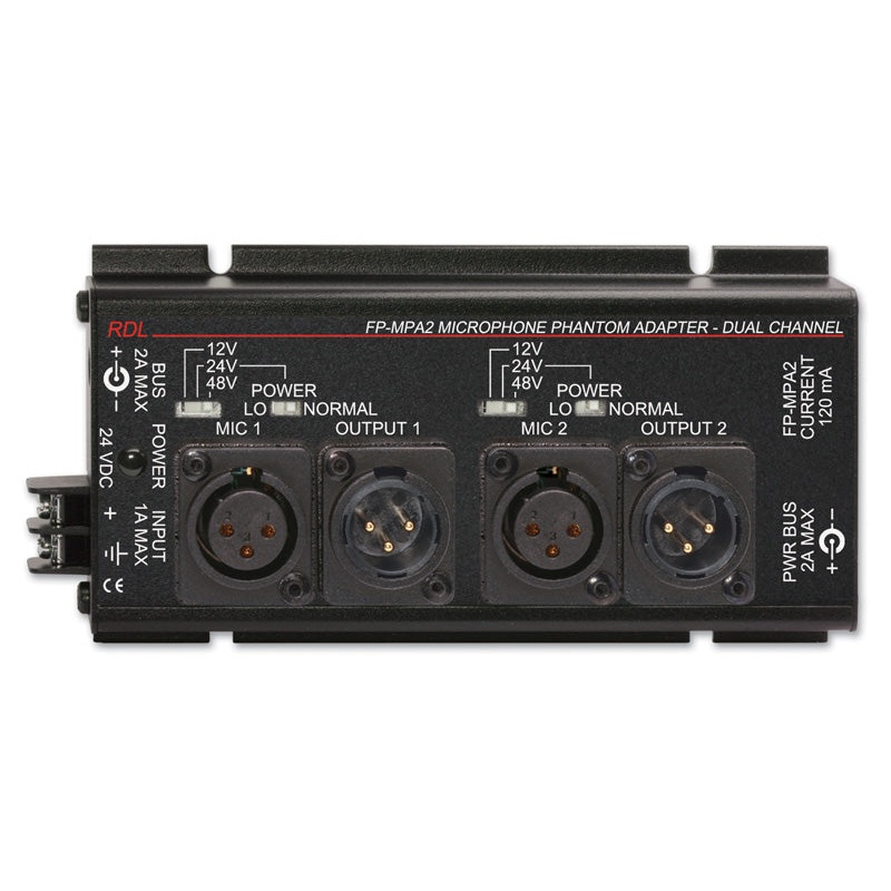 RDL FP-MPA2 Dual Microphone Phantom Adapter