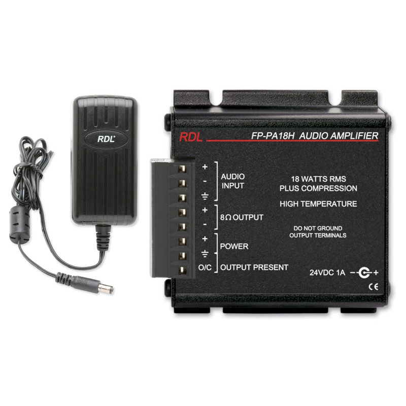 RDL FP-PA18H Mono Hi-Temp Audio Amplifier